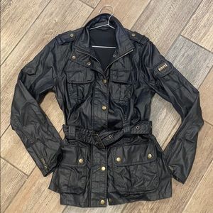 Barbour International Moto Black Light Jacket